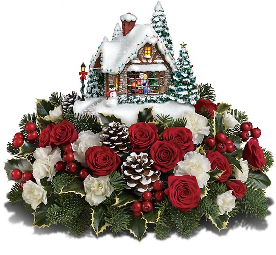 Thomas Kinkade&#039;s A Kiss For Santa