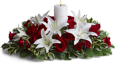 Luminous Lilies Centerpiece