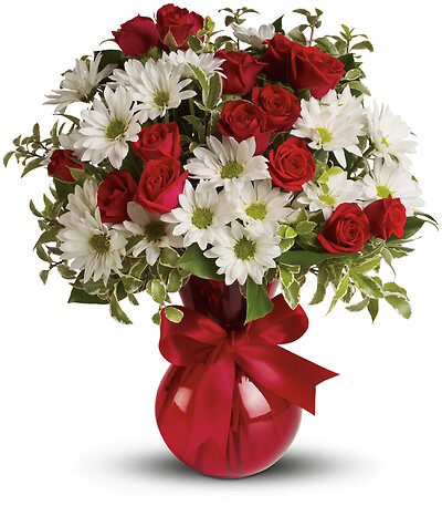 Red, White And You Bouquet