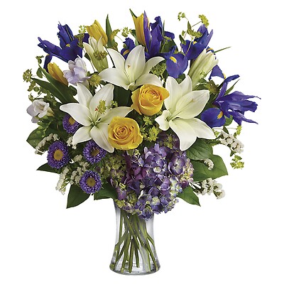 Floral Spring Iris Bouquet