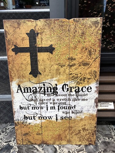 Amzing Grace Sign