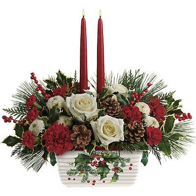 Halls Of Holly Centerpiece