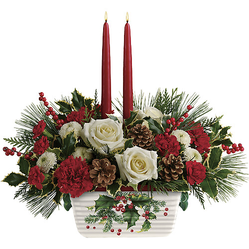 Halls Of Holly Centerpiece